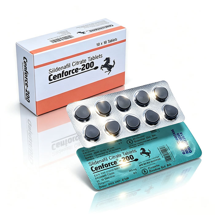 【印度原廠】Cenforce 威而鋼膜衣錠 200mg (10錠裝)